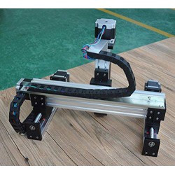 Gantry Linear Guide Stage Stroke Linear Stage Module XYZ Slide Table X=100mm,Y=100mm, Z=50mm