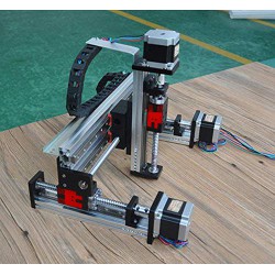 Gantry Linear Guide Stage Stroke Linear Stage Module XYZ Slide Table X=100mm,Y=100mm, Z=50mm