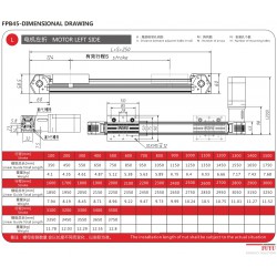 Linear Stage Linear Motion Guide Linear Actuator Table Belt Drive FPB45 with Nema 23 Stepper Motor