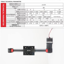 Linear Stage Linear Motion Guide Linear Actuator Table Belt Drive FPB45 with Nema 23 Stepper Motor