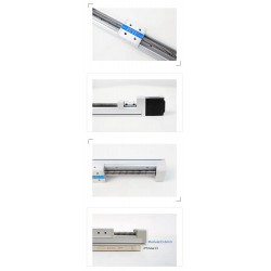 2Pcs FSK30J Mini Linear Slide Rail Linear Guide Ball Screw Linear Actuator with Nema 11 Stepper Motor