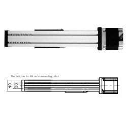 Linear Ball Ccrew Actuator CNC Linear Guide Stage FSL40 500mm With Nema 23 Stepper Motor