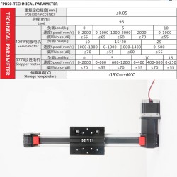 Linear Ball Ccrew Actuator CNC Linear Guide Stage FPB50 95mm with Nema 23 Stepper Motor