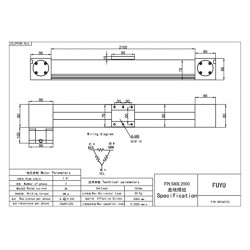 High Speed CNC Linear Guide Slide Rail Linear Motion Actuator FBL80 1000mm with Nema34 Stepper Motor