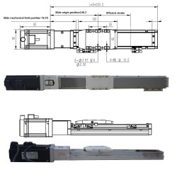 Double Rail Linear Module Linear Guide Actuator FCH60 50-1000mm with 400W Servo Motor