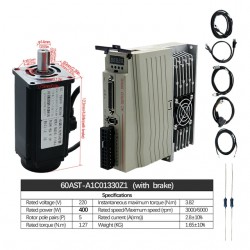 400W/600W/750W/1000W AC Servo Motor & Driver Kit 110V / 220V 1.27Nm-3.8Nm For CNC And PLC Systems