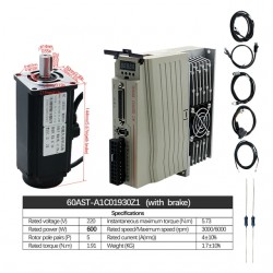 400W/600W/750W/1000W AC Servo Motor & Driver Kit 110V / 220V 1.27Nm-3.8Nm For CNC And PLC Systems