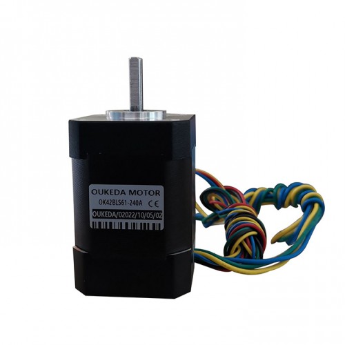 24V Brushless DC Motor OK42BLS 6.25Ncm-18.5Ncm 1500RPM/4000RPM 3 Phase Φ42mm Keyway