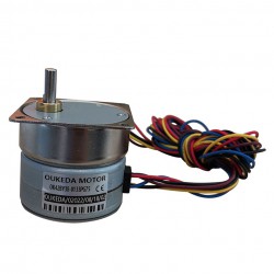 Oukeda Permanent Magnet PM Stepper Motor 7.5 Deg 24V 4 Phase with 10:1/30:1/50:1/75:1/120:1 Gearbox