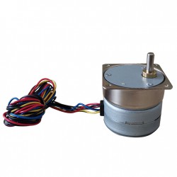 Oukeda Permanent Magnet PM Stepper Motor 7.5 Deg 24V 4 Phase with 10:1/30:1/50:1/75:1/120:1 Gearbox