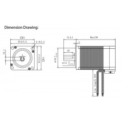 300W 24V/48V Brushless DC Motor & BLDC Driver Kit OK60BLS108-430-30J5+OK3BL30ZR 95.55Ncm 3000RPM 3 Phase