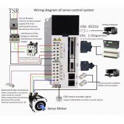 180V-240V 1.5KW AC Servo Motor Driver Controller JASD15002-20B Three Phase