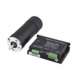 60W 24V DC Brush Servo Motor & Driver Kit 58JZS0630AS+MACA706 Φ58mm 0.72N.m 3000RPM