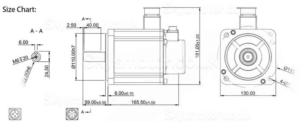 1.5KW AC Servo Motor Kit 130JASM515220K-17B+JASD20002-20B 7.16N.m 220V 2000RPM 7.2A with JASD20002 Servo Driver