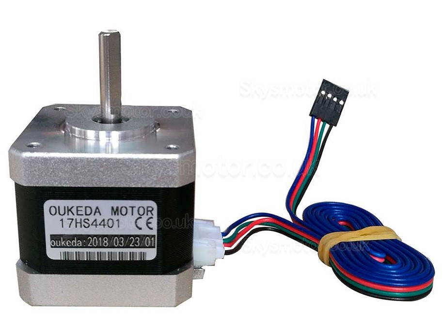 Oukeda NEMA 17 Stepper Motor 17HS4401 1.8 Deg 45Ncm 2 Phase for 3D Printer Robotics