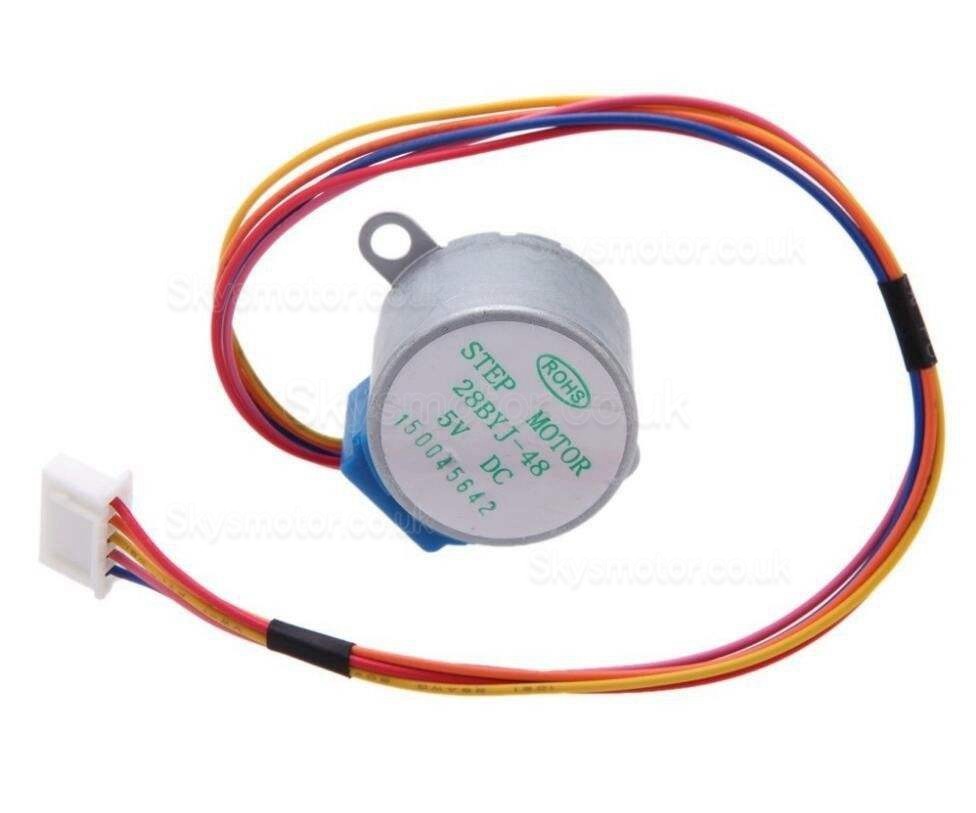 5V 28BYJ-48 PM Stepper Motor 64:1 Reduction 4 Phase 5 Wire 5V Mini DC Gear Motor