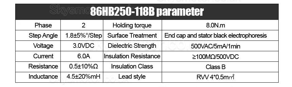 Nema34 Close Loop Stepper Motor Kit 86HB250-118B-HBS86 Brake 1.8Deg 8N.m with HBS86 Driver + Brake