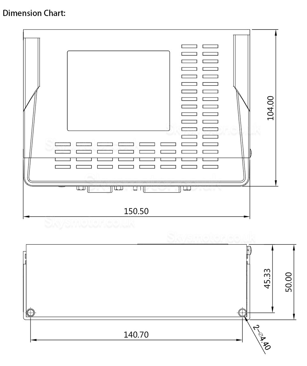 0.4KW 48V DC Servo Motor & Driver Kit 60ASM4001024C+MCAC825 1.27N.m 60 x 60mm with 1024 Lines Magnetic Encoder