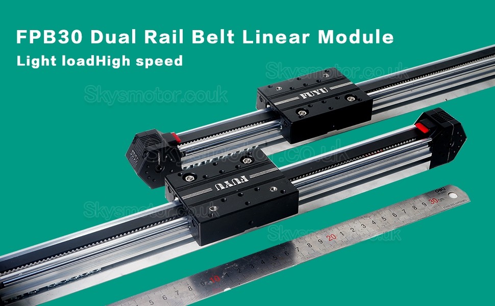 Linear Guide Linear Module Linear Stage Belt Drive FPB30 with Nema 17 Stepper Motor for CNC