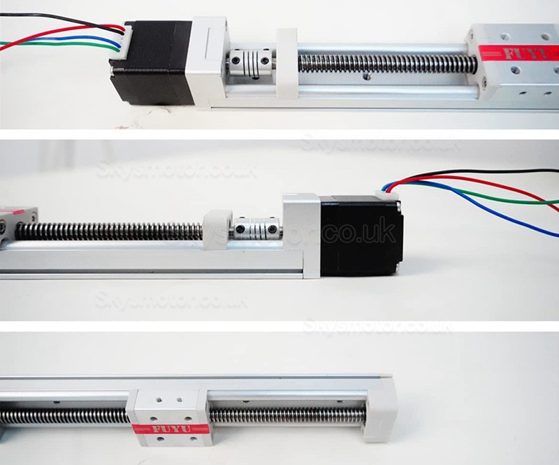 Mini Linear Slide Rail Linear Ball Screw Actuator FSK30J 50-500mm with Nema 14 Stepper Motor