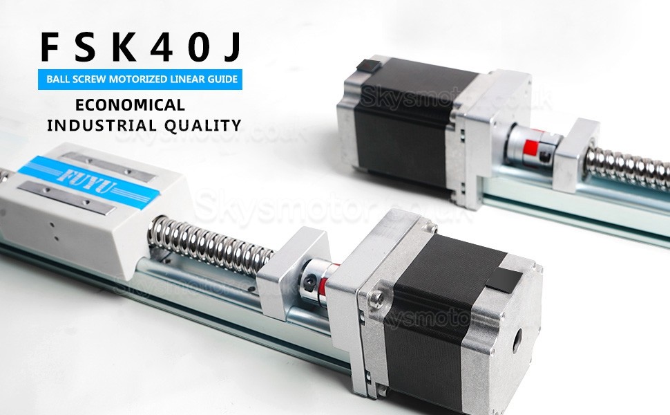 Linear Guide Linear Module Ball Screw for CNC Linear Stage FSK40J 50-1000mm with Nema 23 Stepper Motor