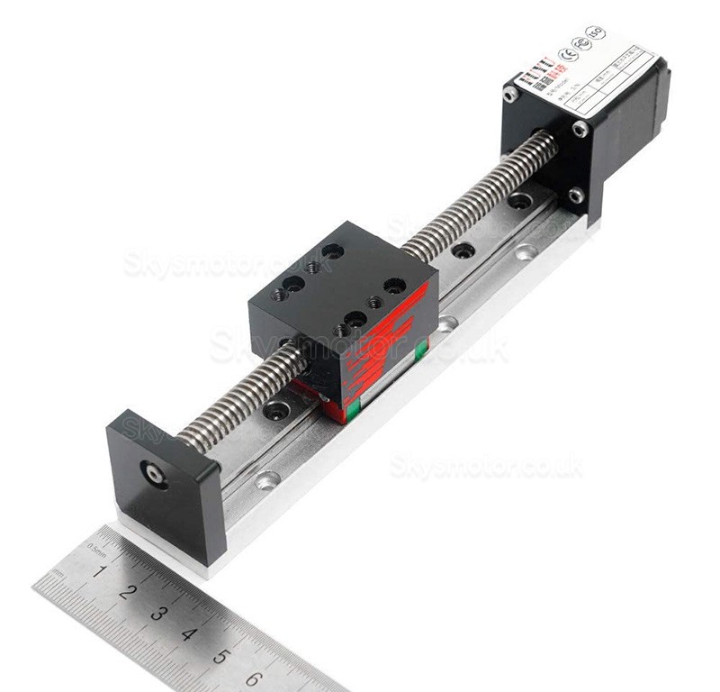 Linear Slide Rail Linear Ball Screw Actuator FSL30 50-300mm with Nema 14 Stepper Motor