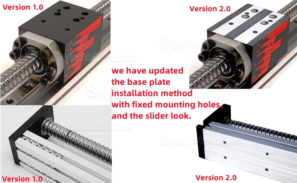 Linear Slide Rail Linear Ball Screw Actuator FSL40  50-1000mm with Nema 23 Stepper Motor