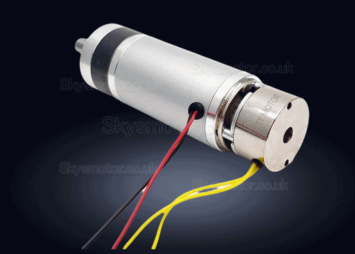 2Pcs Φ42mm 24V DC Planetary Gear Motor GMP42-4278 Shaft 9mm with Brake + Planetary Gearbox