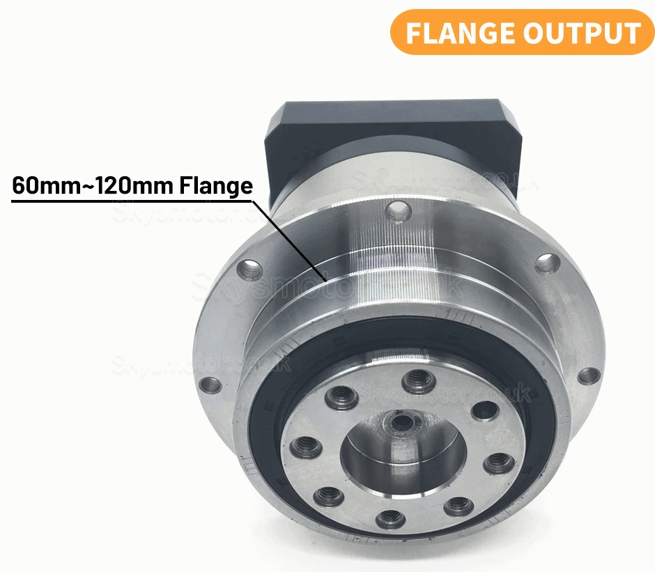 PLX060 Series Helical Planetary Gearbox Flange Plate Output for Nema23 Stepper Motor / Nema24 Servo Motor