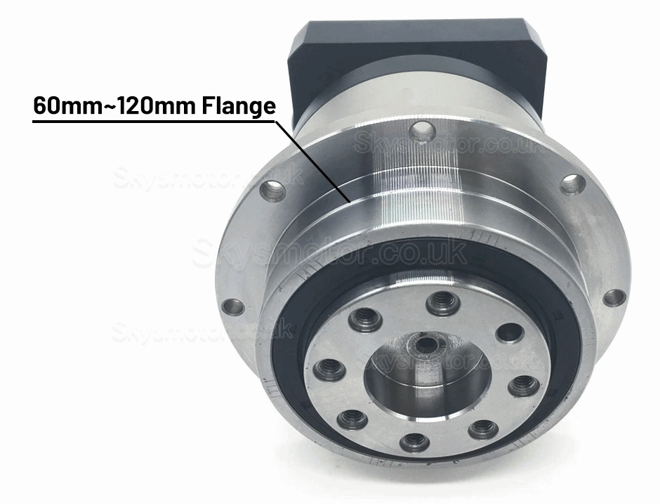 PLX120 Series Helical Flange Plate Output Planetary Gearbox for Nema 42 Stepper Motor & 110mm/130mm Servo Motor