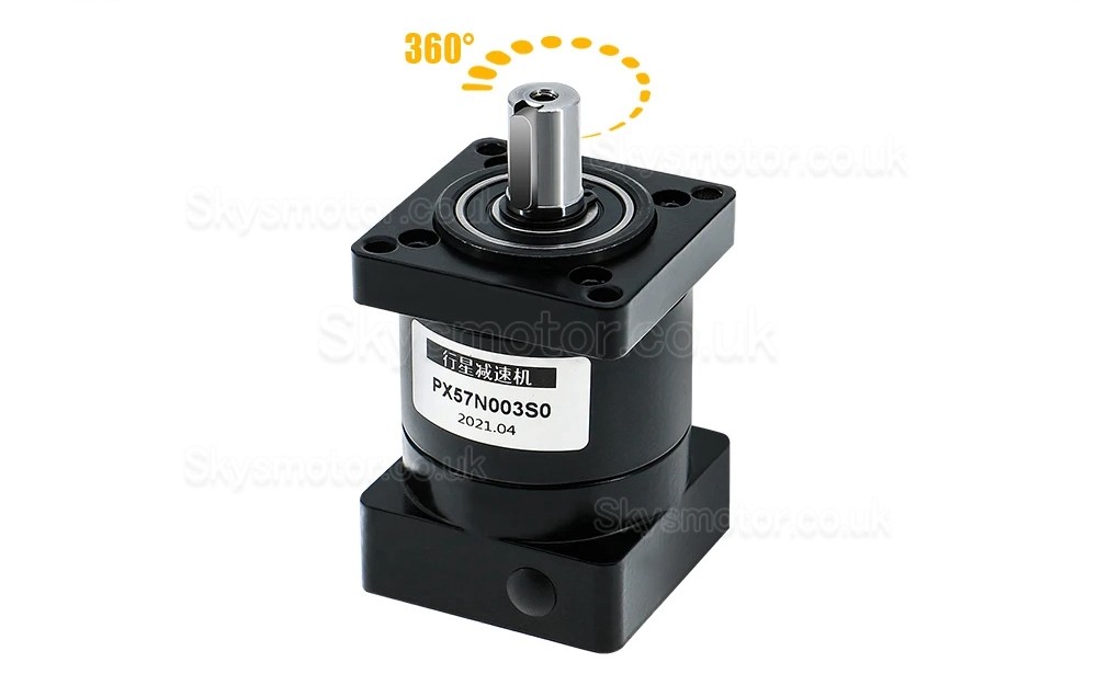 PX57 Series Nema 23 Planetary Gearbox Reducer Gearbox Input Shaft 8mm Output Shaft: 14mm