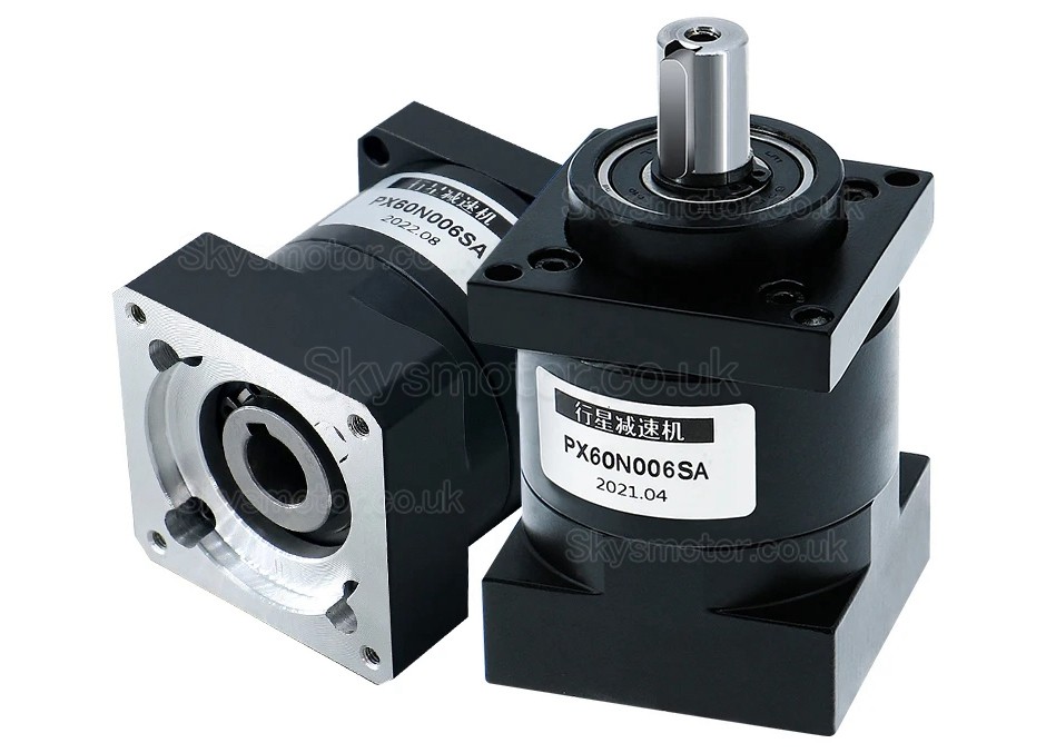 PX60 Series Nema 24 Planetary Gearbox Reducer Gearbox Input Shaft 14mm Output Shaft: 14mm