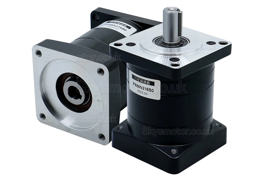 PX86 Series Nema 24 Planetary Gearbox Reducer Gearbox Input Shaft 14mm Output Shaft: 16mm