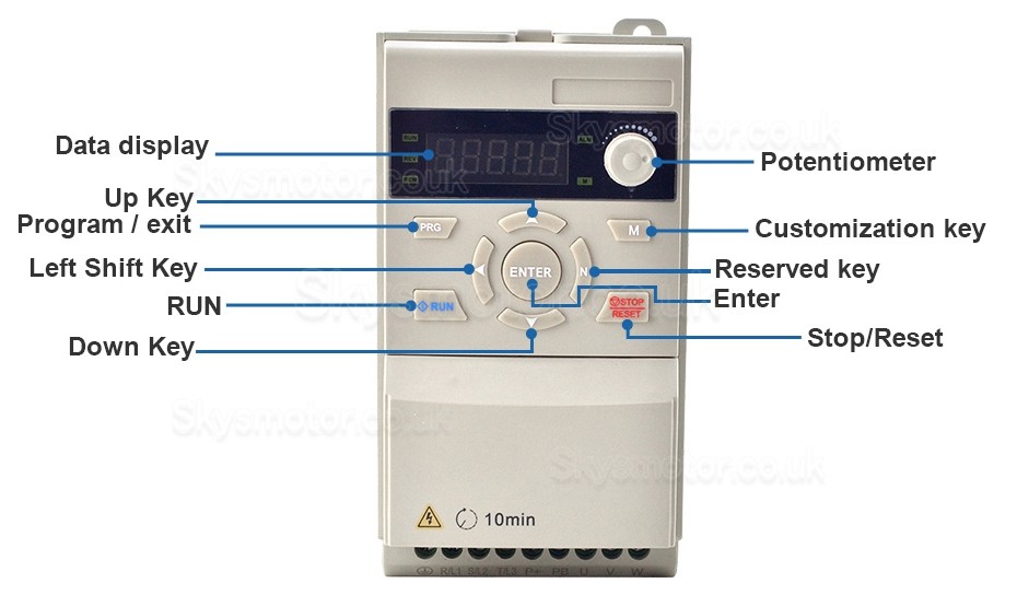 1.5KW CNC Air Cooled Spindle Motor 400Hz ER11+ 2HP VFD Variable Frequency Drive Inverter Kit VSK-ASL1.5B