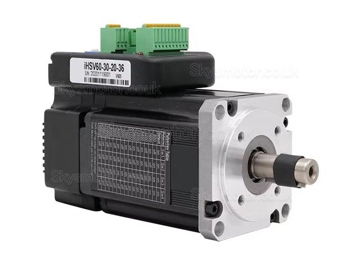 Nema 23 Integrated Easy Servo Motor JMC iHSV60-30-20-36 200W 36V 0.65N.m 3 Phase 3000RPM 60 x 60mm